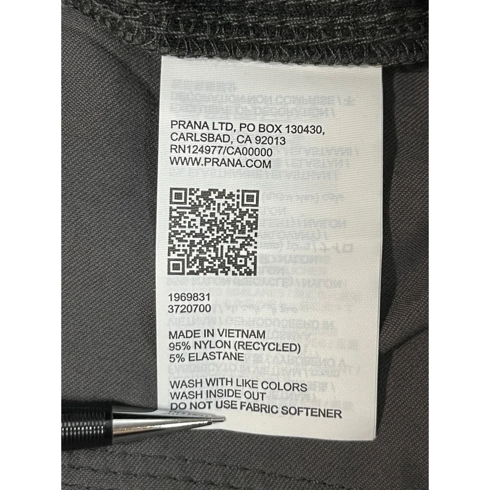 Prana Stretch Zion Slim Pant II Men's 40x32 Dark Iron Gray 1969831 Cargo $95 NEW